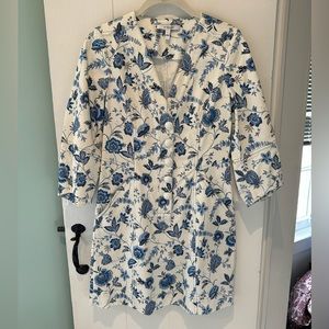 Derek Lam Crosby sz 2 Blue Floral dress